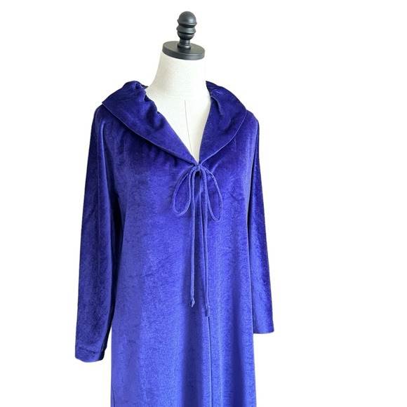 vintage Halston IV Dorian velour hostess dress caftan size large - Picture 5 of 14